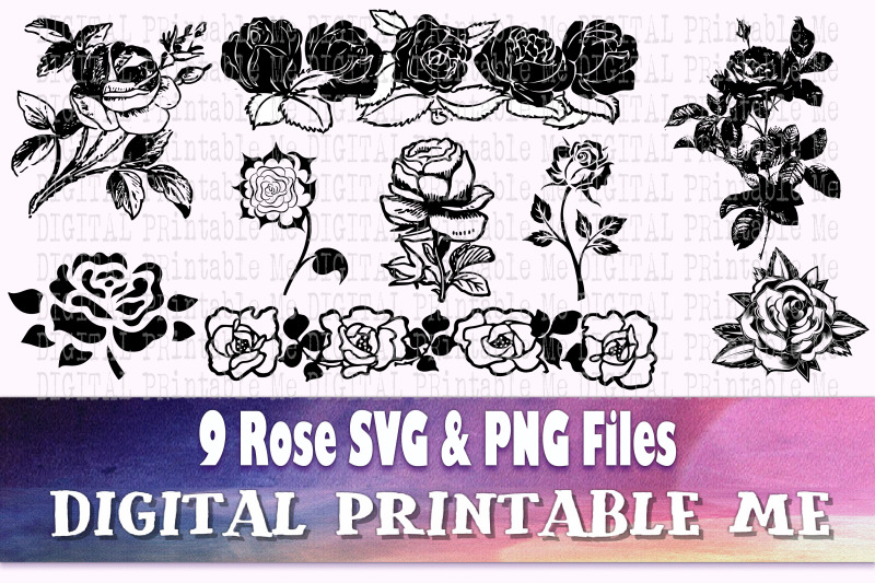 rose-silhouette-svg-bundle-8-outline-flower-drawing-black-and-whit
