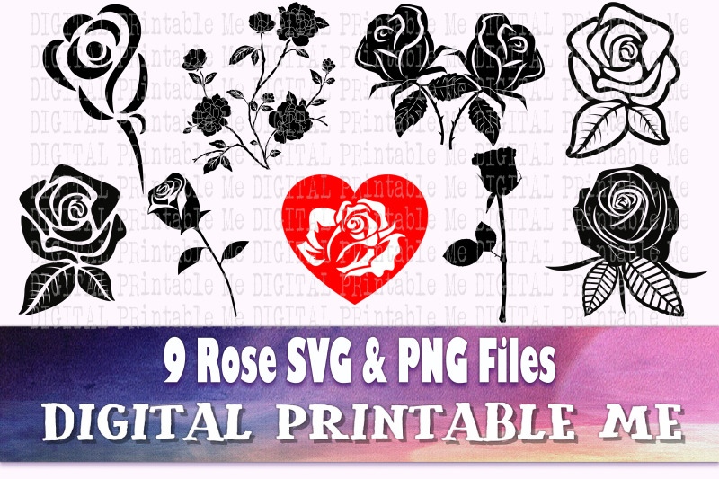 rose-silhouette-svg-bundle-9-outline-flower-drawing-cut-file-png