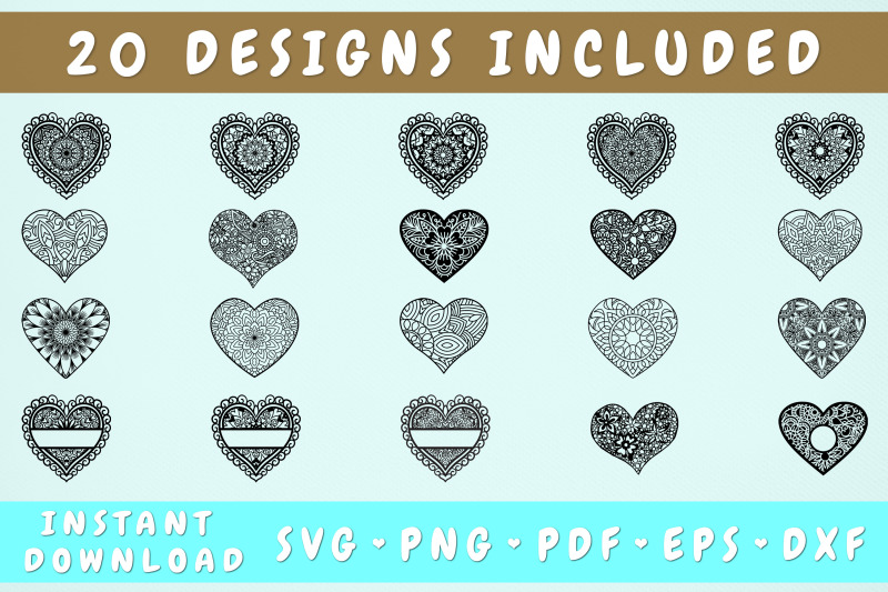 mandala-heart-svg-bundle-20-designs