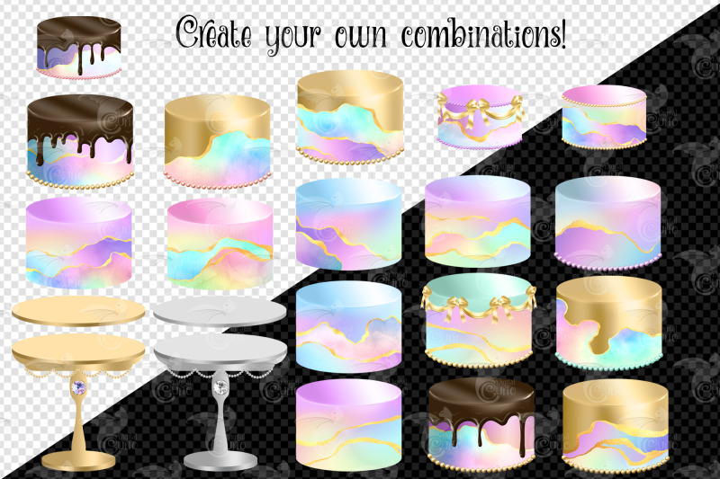 rainbow-agate-cakes-clip-art