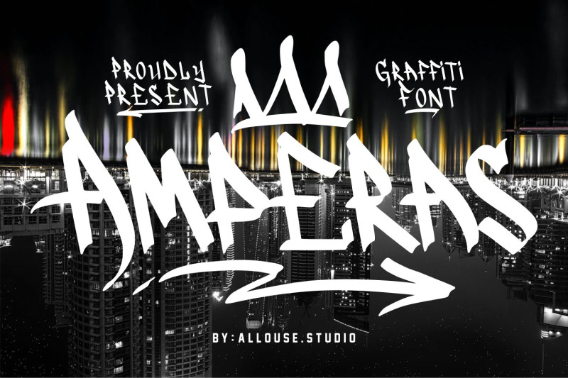 amperas-nbsp-graffiti-font