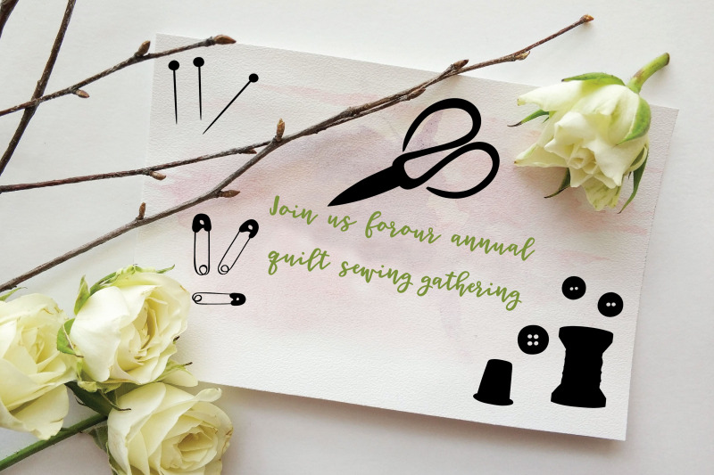 sewing-doodles-hand-drawn-vintage-singer-machine-scissors-buttons