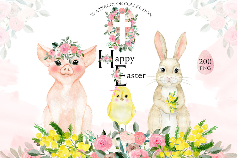 happy-easter-spring-watercolors