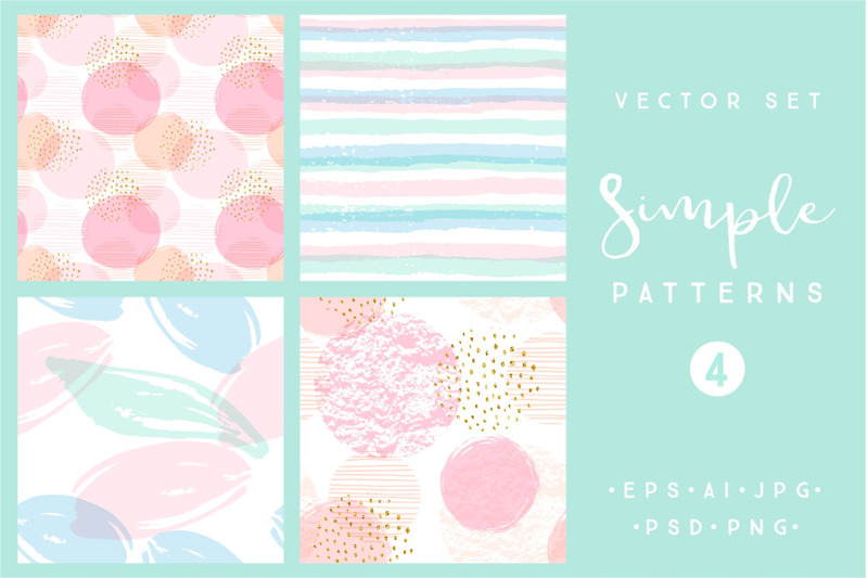 simple-patterns-vector-set-4-prints