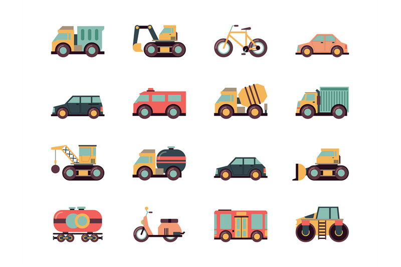 transport-flat-icon-transportation-symbols-different-automobiles-publ