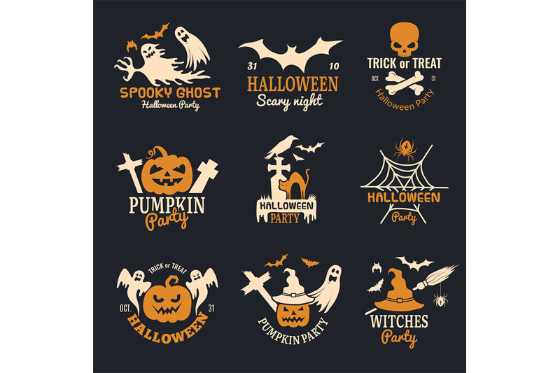 halloween-badges-party-scary-logo-horror-symbols-skull-bones-vector-h