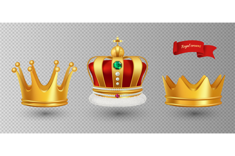 realistic-royal-crowns-vector-luxury-premium-monarchy-antique-diadem