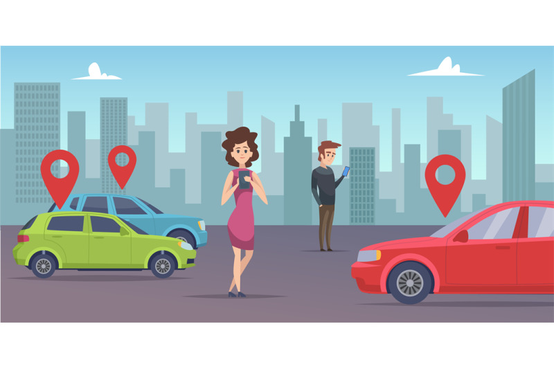 car-sharing-man-and-woman-looking-for-vehicle-with-smartphone-app-re