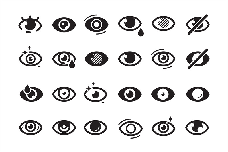 eyes-symbols-closed-opening-eye-human-parts-optical-medical-healthcar