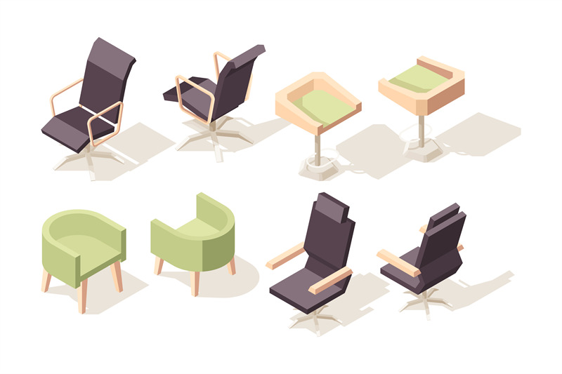 chair-isometric-modern-wooden-furniture-for-office-cabinet-vector-low