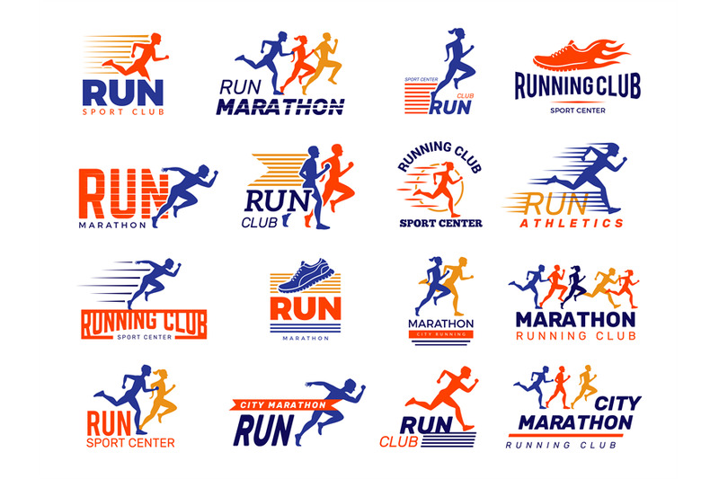 sport-logo-healthy-running-marathon-athletes-sprinting-badges-vector