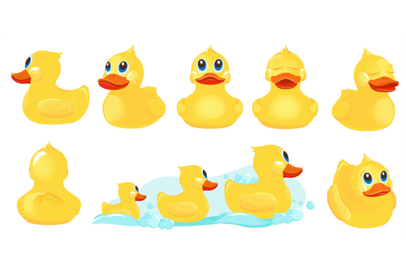 yellow-bath-duck-rubber-water-toys-for-kids-shower-room-games-with-du