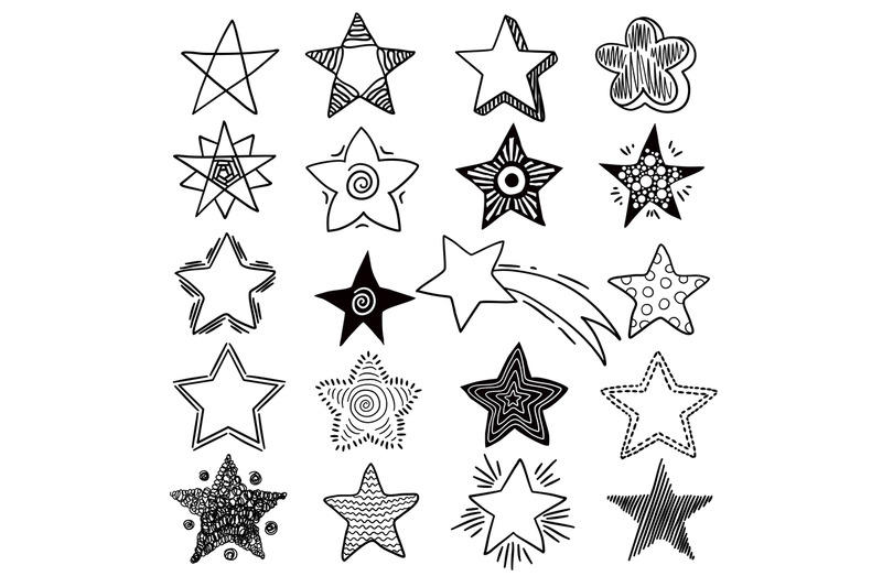 stars-doodle-celebration-happy-lighting-symbols-cosmos-shapes-space-s