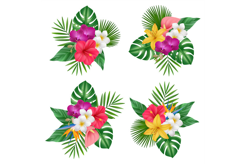 flowers-bouquet-tropical-exotic-plants-bali-nature-forest-vector-real