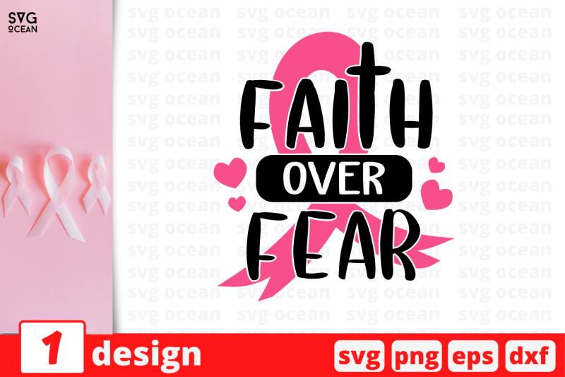 Faith over fear SVG Cut File Cricut Explore