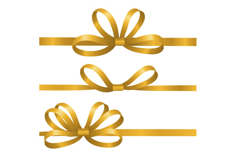 gold-silk-ribbons-satin-bows-vector-elements-realistic-ribbons-for-g