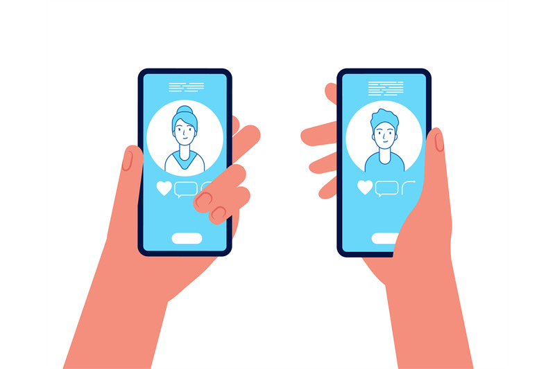 online-dating-man-and-woman-holding-smartphones-and-see-on-screen-dis