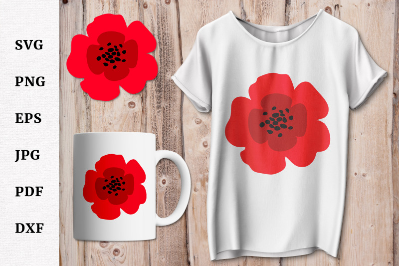 remembrance-day-poppy-simple-svg-design-cut-file