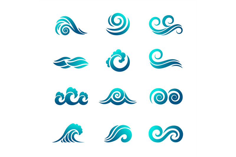 stylized-wave-logo-ocean-and-sea-water-graphics-flowing-wave-swimming