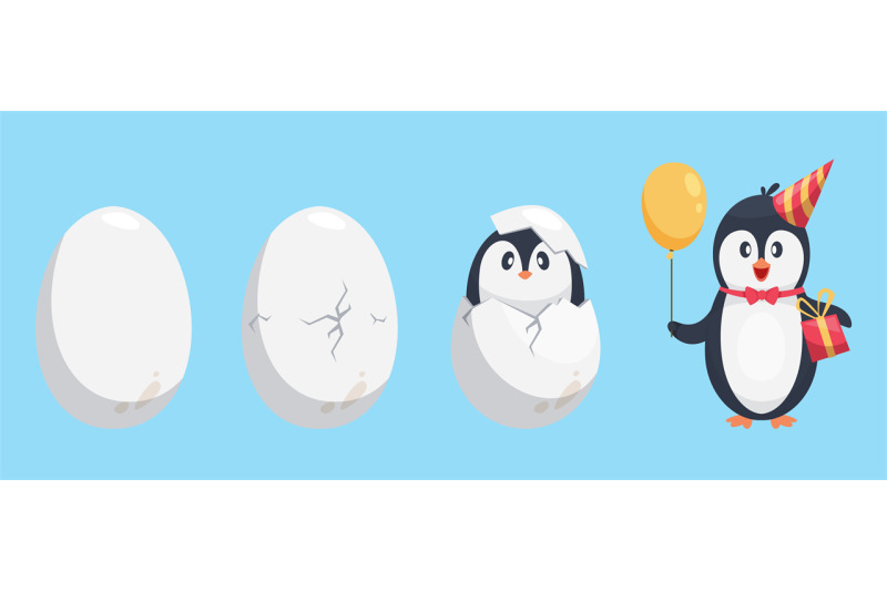 penguin-egg-birth-stages-of-penguin-cute-cartoon-animal-newborn-vect