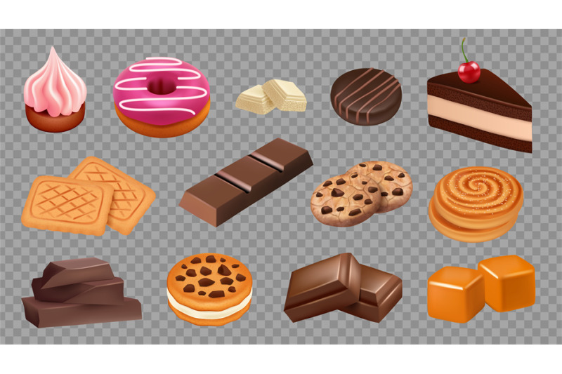 sweets-collection-realistic-cookies-chocolate-cake-soft-caramel-ve