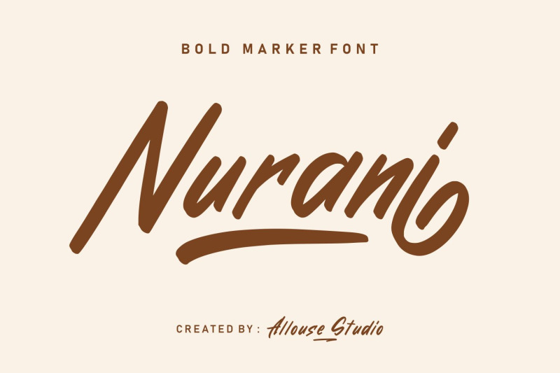 nurani-bold-marker-font