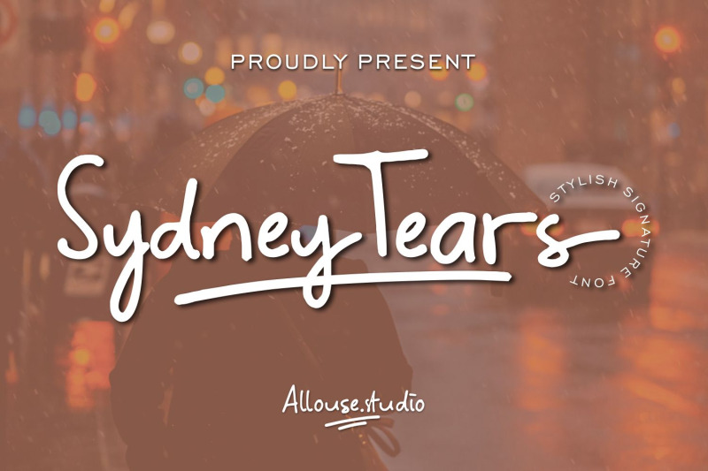 sydney-tears-stylish-signature-font