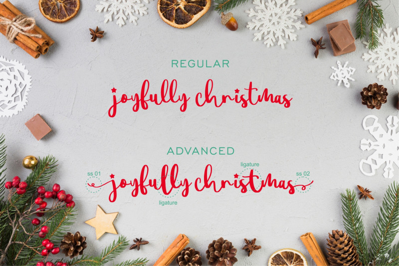 mythical-christmas-lovely-couple-font