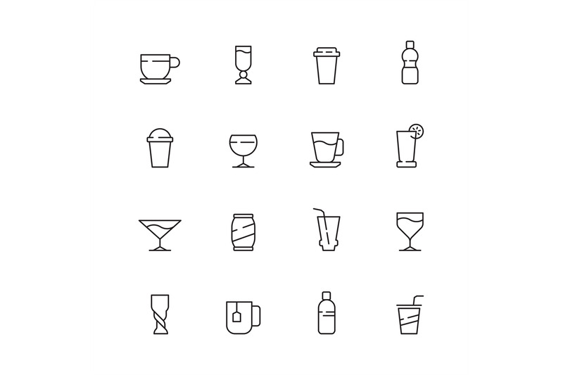 drinks-icon-tea-coffee-water-cold-and-hot-drinks-in-cups-and-glasses