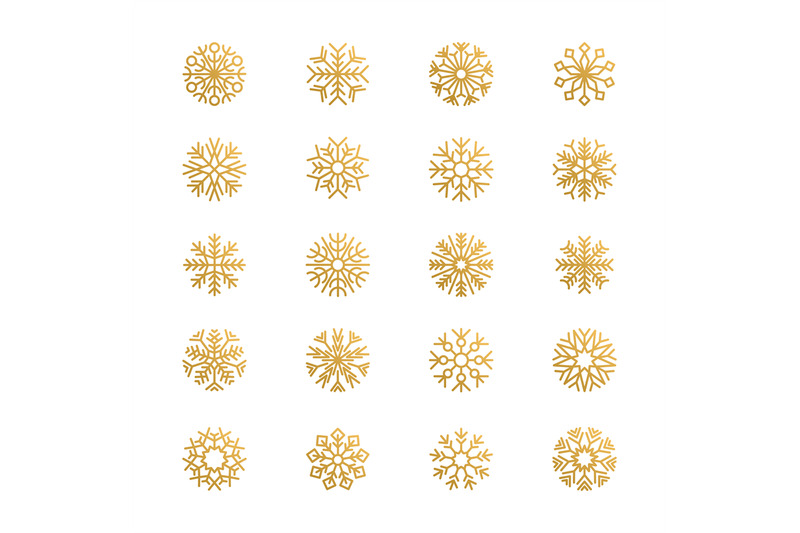 abstract-snowflakes-season-graphic-symbols-snow-vector-logo-elements