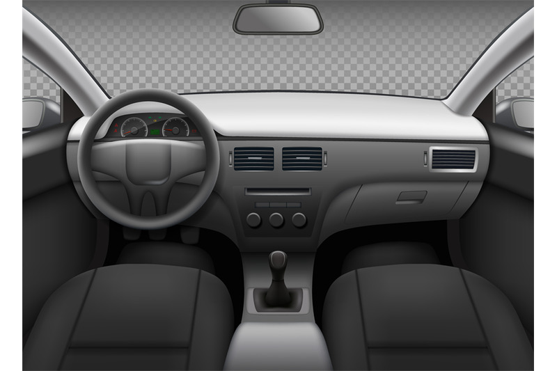 car-interior-automobile-realistic-salon-info-panel-dashboard-speedome