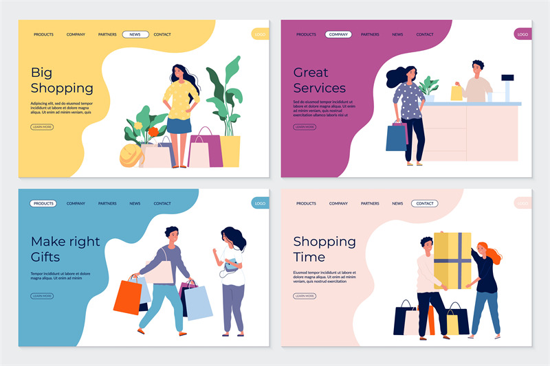 shopping-landing-pages-shopping-characters-people-in-market-boutique