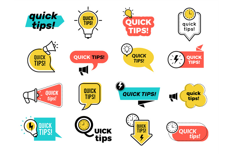 quick-tips-badges-graphic-stickers-ideas-reminders-quickly-thinks-sol