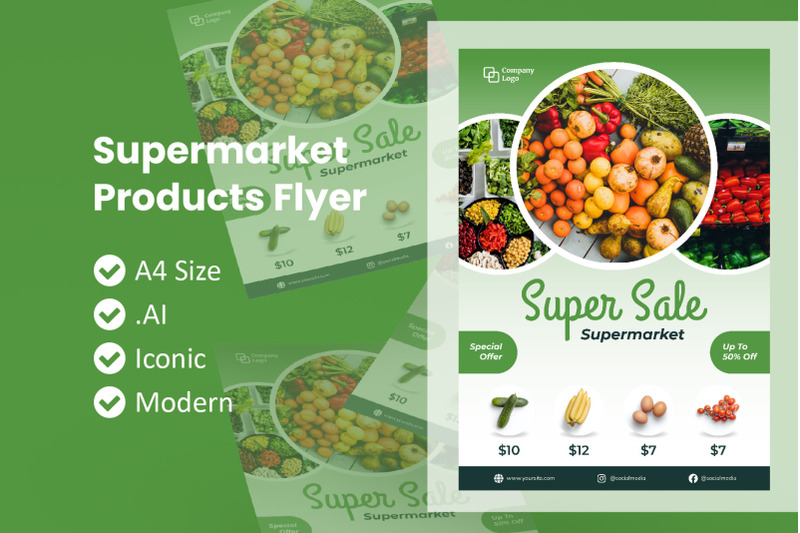 supermarket-products-flyer-template