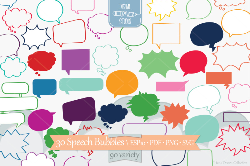 color-speech-bubbles-comic-book-talk-thinking-cloud