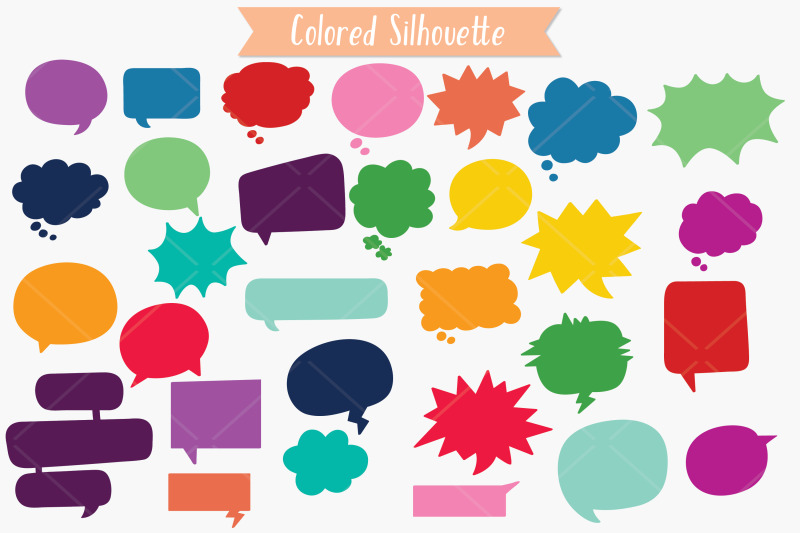 color-speech-bubbles-comic-book-talk-thinking-cloud