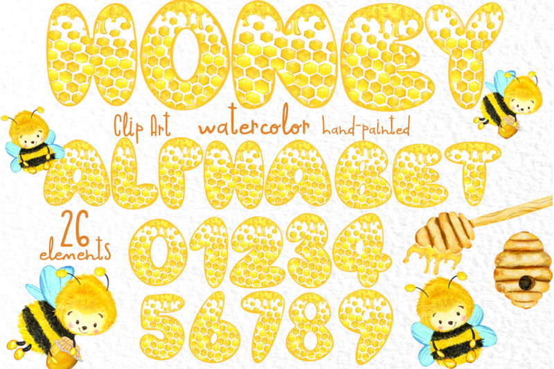honey-alphabet-cute-letters-and-numbers-honeybees-clipart