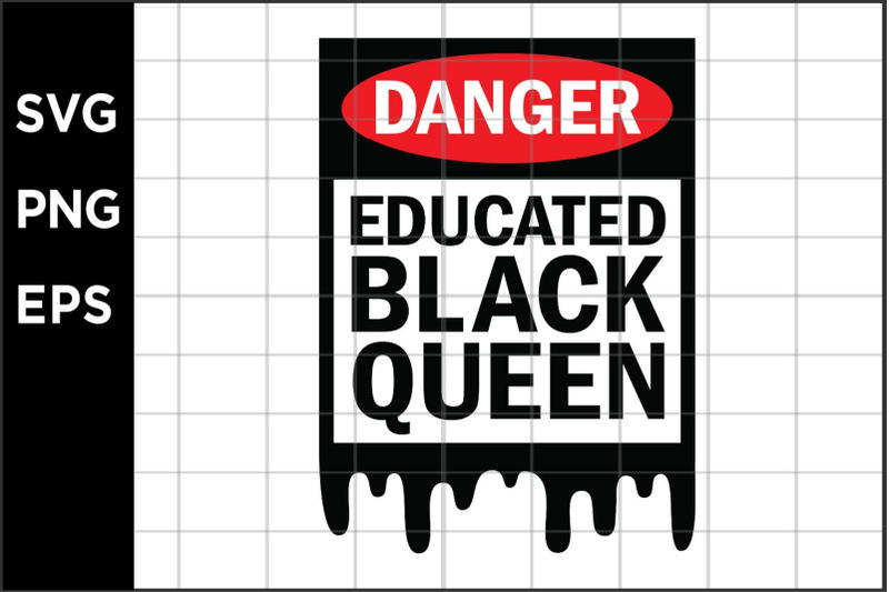 danger-educated-black-queen-svg