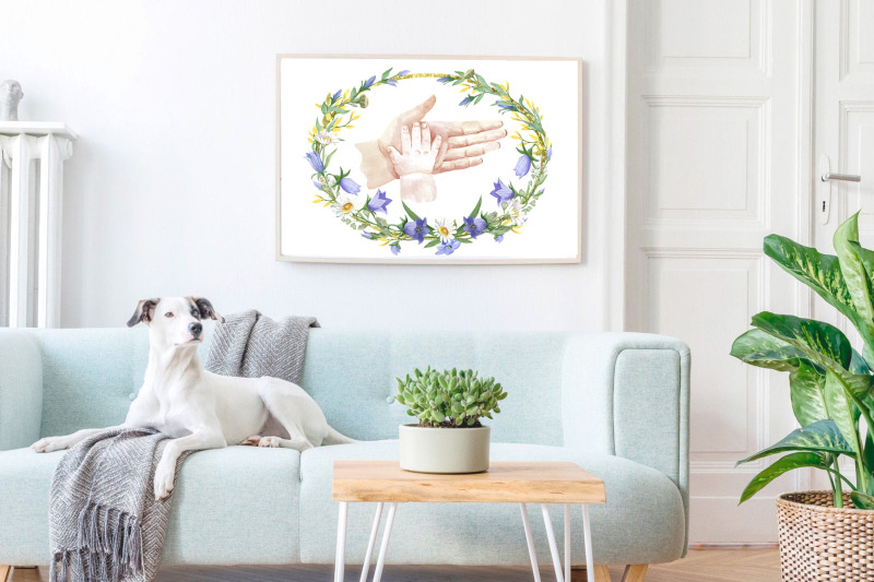 hands-of-mom-and-baby-in-a-floral-frame-mom-gif-mothers-day