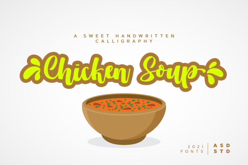 chicken-soup-a-beauty-calligraphy