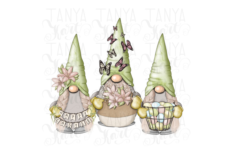 three-spring-green-gnomes-png-sublimation