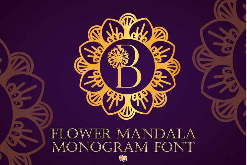 flower-mandala-monogram-font