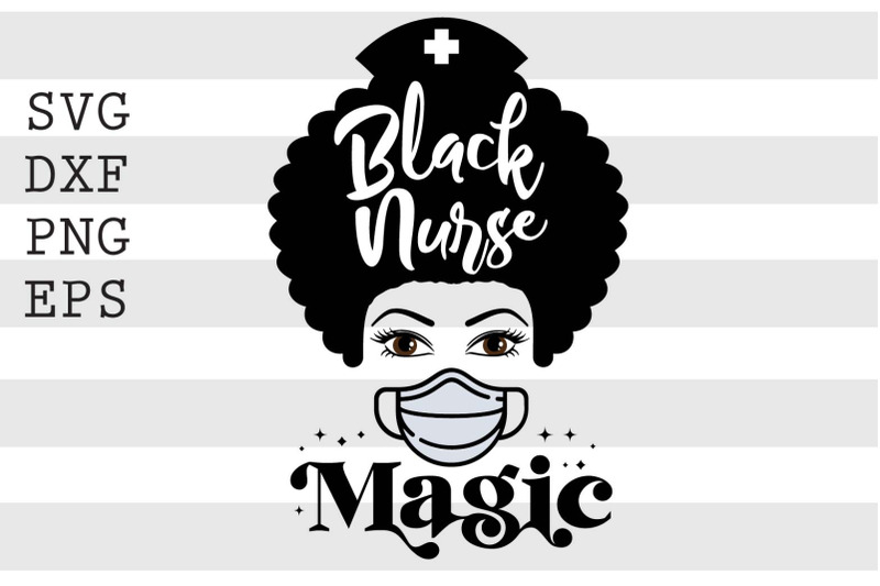 black-nurse-magic-svg