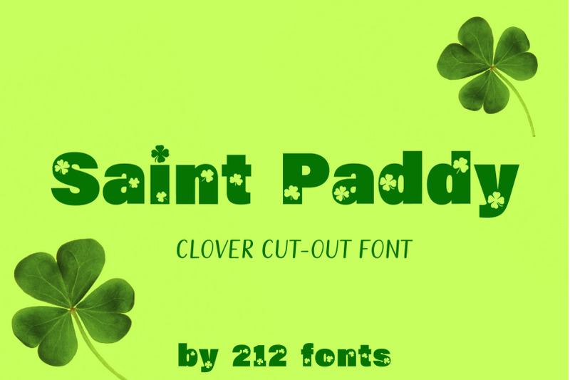 212-saint-paddy-st-patrick-039-s-irish-ireland-clovers-otf-font