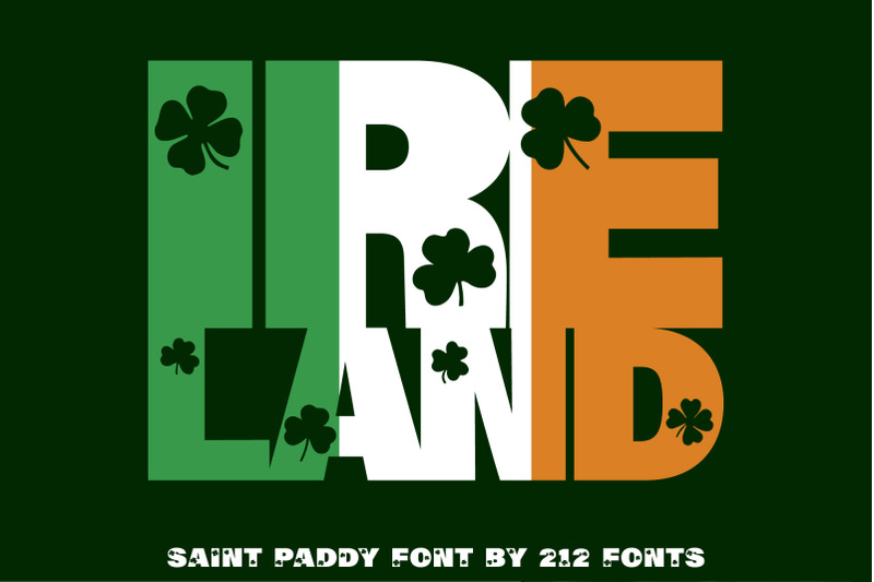 212-saint-paddy-st-patrick-039-s-irish-ireland-clovers-otf-font