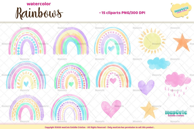 watercolor-rainbows-clipart