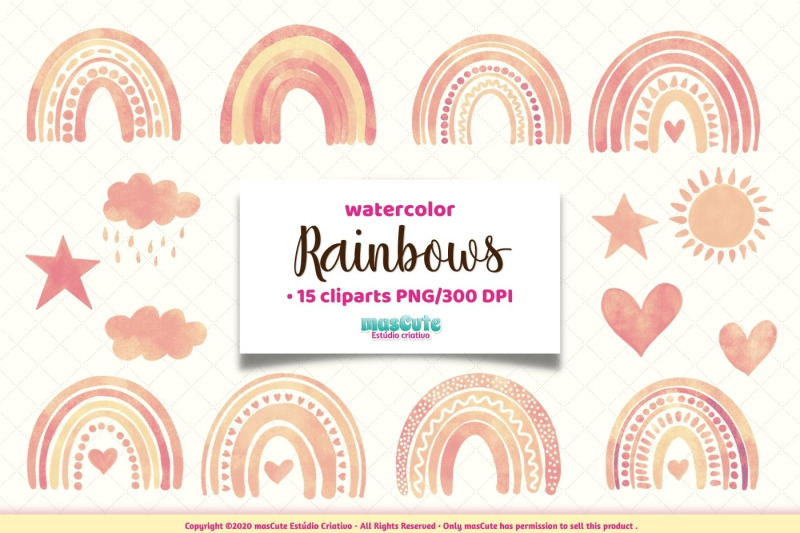 watercolor-rainbows-clipart