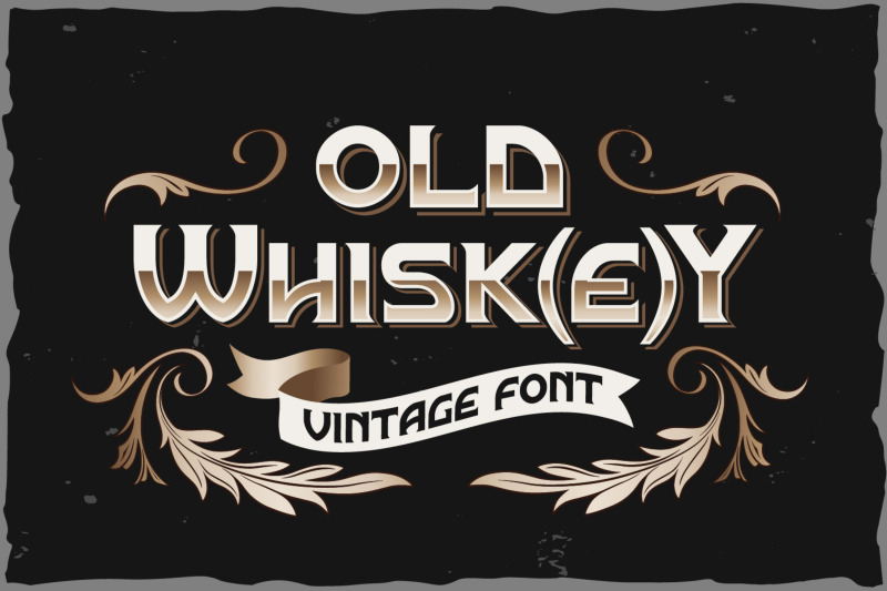 old-whisk-e-y-typeface