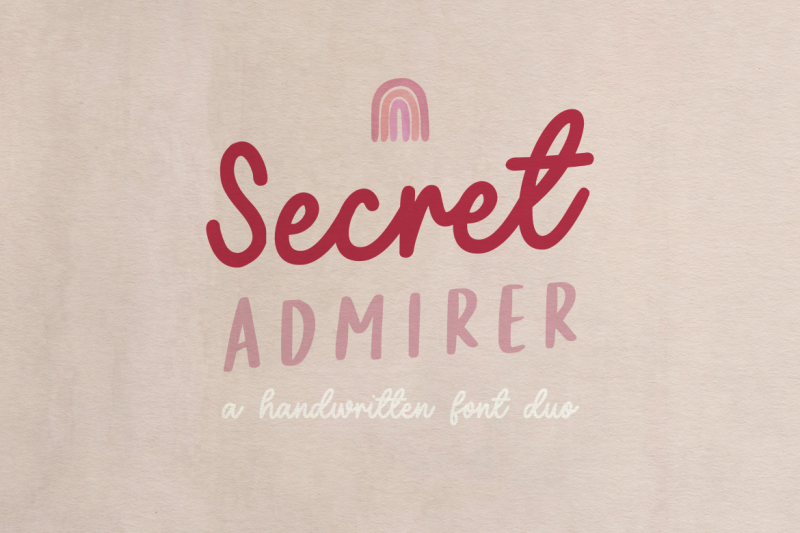secret-admirer-handwritten-font-duo