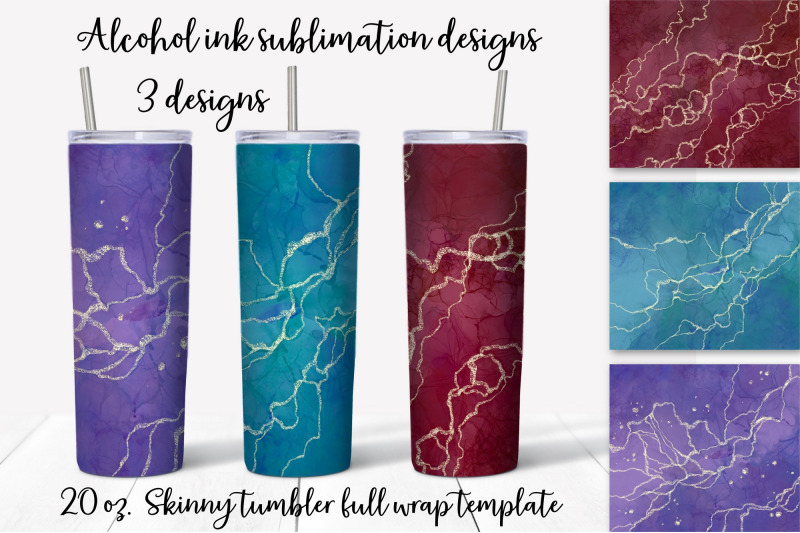 alcohol-ink-sublimation-design-skinny-tumbler-wrap-design